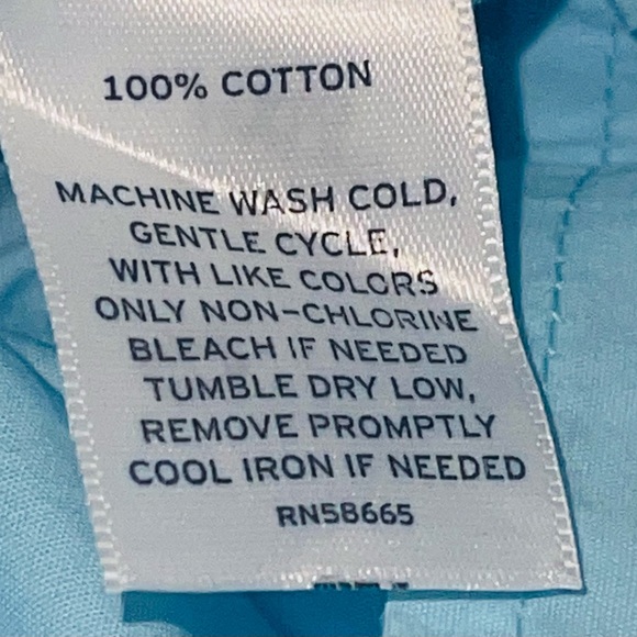 NORDSTROM SQUARE NECK PUFF SLEEVE COTTON MIDI DRESS WOMENS BLUE COLOR SIZE S/M - Picture 9 of 10